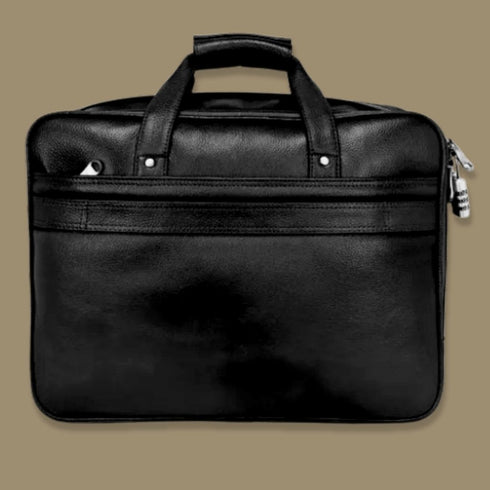 Nakul Genuine Leather Multiple Pocket Laptop Bag Mozri